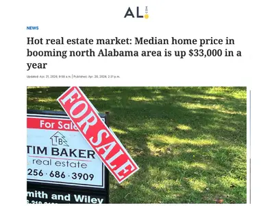 North Alabama home sales surged in March, with every major market improving from February and most also outperforming last year. Rising prices, strong pending activity, and balanced inventory point to continued buyer demand, though higher-priced homes are
